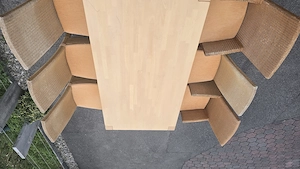 Tischgarnitur und 6 Stühle Bild 2