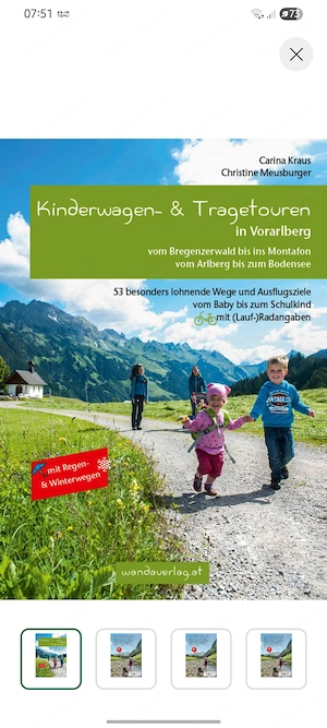 Kinderwagen- und Tragetouren in Vorarlberg 