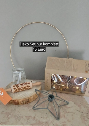 Dekoset mit Lichterkette
