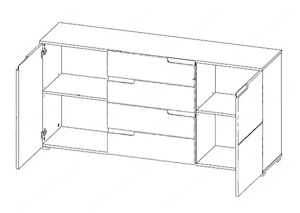  Sideboard weiß Spice Bild 2