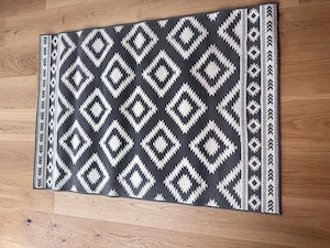 Teppich grau-weiß 120x170