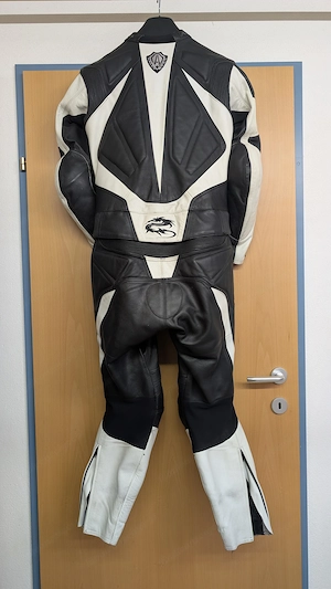 Arlen Ness Damen Lederkombi 2-teilig | Weiß-Schwarz | Gr. 38 (164 cm) Bild 2