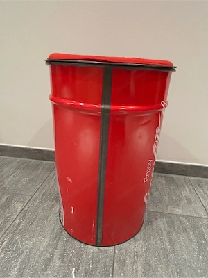 Vintage Metall Pop Art Coca- Cola Hocker 80er Jahre Bild 2