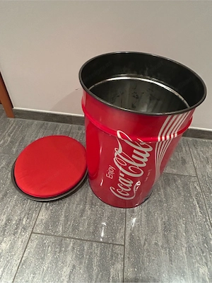Vintage Metall Pop Art Coca- Cola Hocker 80er Jahre Bild 4