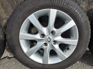 Original Renault Clio Alufelgen mit Continental Winterreifen 185 65 R15 88T Bild 4