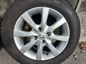 Original Renault Clio Alufelgen mit Continental Winterreifen 185 65 R15 88T Bild 5