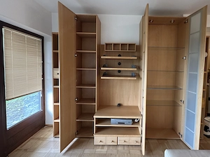 Große Wohnwand in Buche Bild 2