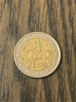 2 Euro Umlaufmünze Griechenland 2008