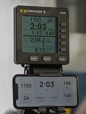 Rudergerät Concept2 RowErg mit aktuellem Monitor PM5 Bild 2