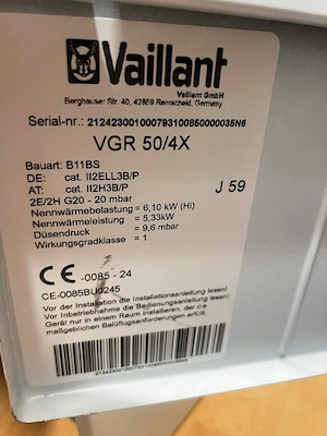 Vaillant VGR 50 4X Gas-Heizautomat Bild 3
