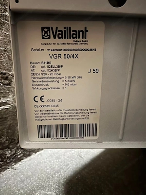 Vaillant VGR 50 4X Gas-Heizautomat Bild 4