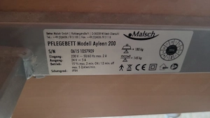 Malsch AYLEEN 200 elektrisches Pflegebett   Krankenbett (3 Jahre alt) Bild 4