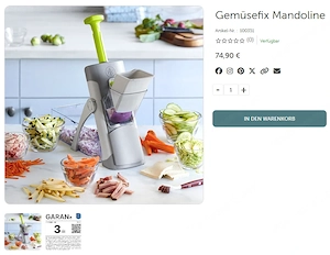 Pampered Chef Mandoline Gemüsefix wie neu Bild 6