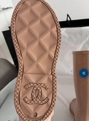 Chanel Gummistiefel Beige Gr.40 Neu Bild 4