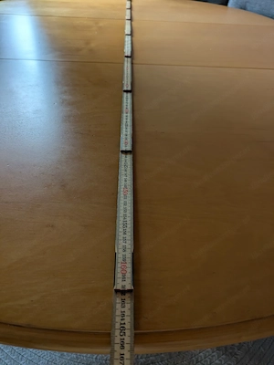 Eckbank mit ausziehbaren Tisch in Erle mit 2 Stühlen gebraucht  Bild 10