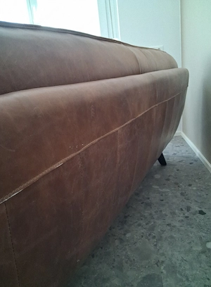 Ledersofa im Arizona Vintage Style Bild 3