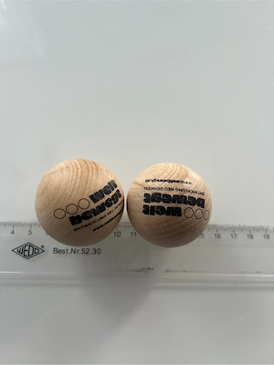  2x Holzkugel   Holzbälle (4 cm Durchmesser)   Top Zustand! Bild 6