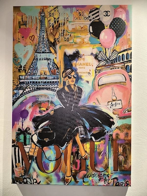 Leinwand Bild Popart Komik Bild 4