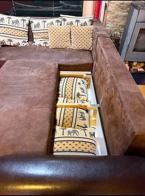 Gebrauchte Couch in L-Form zu verkaufen Bild 4