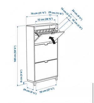 IKEA STÄLL Schuhschrank weiss   NEU Bild 5