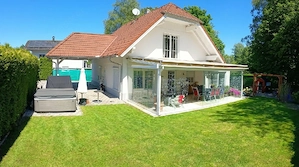 Modernes Einfamilienhaus provisionsfrei, mit Wintergarten, Whirlpool, zentrumsnah in Sackgasse