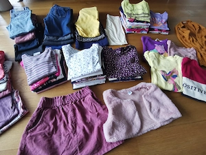 großes Herbst-  Winter Bekleidungspaket für Mädchen in Gr. 122 128 Bild 2
