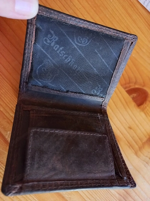 Ledergeldtasche Bild 2