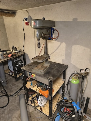 Tischbohrmaschine ixon inklusive Stahlstisch  Bild 2
