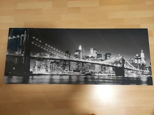 Glasbild Brooklyn Bridge 