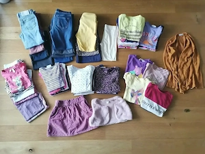 großes Herbst-  Winter Bekleidungspaket für Mädchen in Gr. 122 128