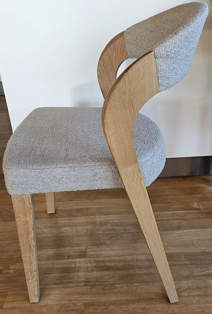 3 Voglauer Designer-Esszimmerstühle   Massivholz & Stoff (Wie neu) Bild 4
