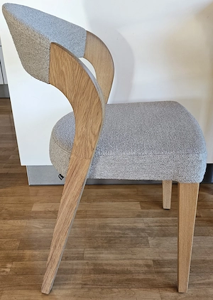 3 Voglauer Designer-Esszimmerstühle   Massivholz & Stoff (Wie neu) Bild 2