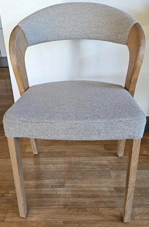 3 Voglauer Designer-Esszimmerstühle   Massivholz & Stoff (Wie neu)