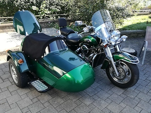 Kawasaki VN1500 mit Beiwagen - außergewöhnliches Motorradgespann!