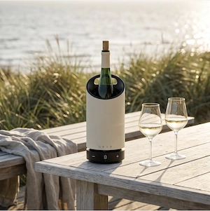 Grad NO.1 (NEU) Design Weinkühler, Weinkühler mit Akku, dänisches Design, Wein-Zubehör, Flaschenkühl Bild 5