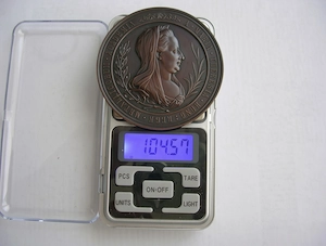 Franz Josef I., Bronzemedaille 1870, Bergakademie Schemnitz Bild 4