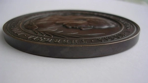 Franz Josef I., Bronzemedaille 1870, Bergakademie Schemnitz Bild 3