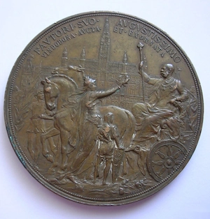 AE-Medaille 1888 Franz Joseph I. - 40. Jahrestag der Thronbesteigung 1848 - 1888 Bild 2