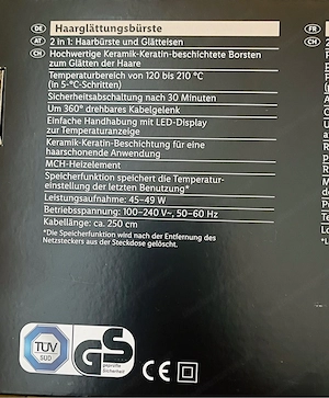 Haarglättungsbürste Bild 2