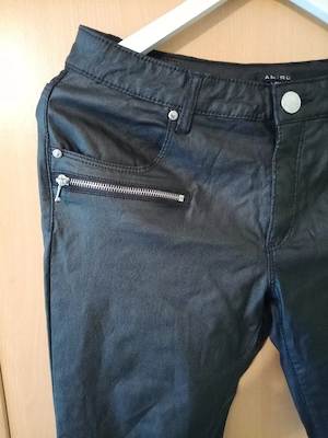 Damen Hose in Leder Optik elastisch  Bild 2
