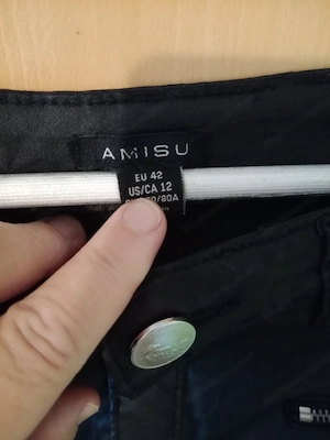 Damen Hose in Leder Optik elastisch  Bild 3