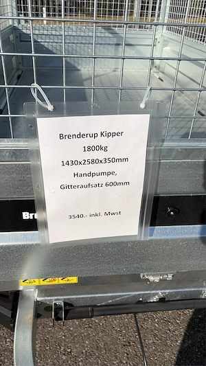 Brenderup Kipper - Kippanhänger - NEU - Bild 4