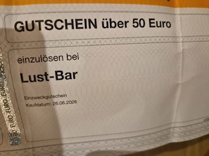 Gutschein, LustBar Bregenz