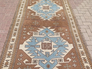 Vintage Anatolia Kars Nomads Carpet, Wool Rug, Handmade, Teppich, Tapis 58"x94" Bild 4