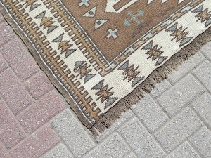 Vintage Anatolia Kars Nomads Carpet, Wool Rug, Handmade, Teppich, Tapis 58"x94" Bild 5