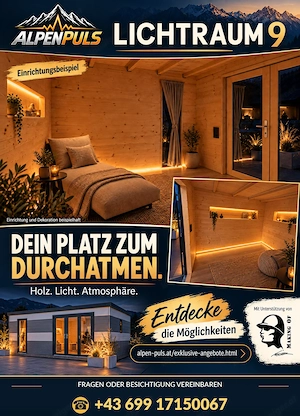 Gedämmtes Gartenhaus 3 3 m   LED, Strom, Doppeltür | LICHTRAUM 9 Bild 2