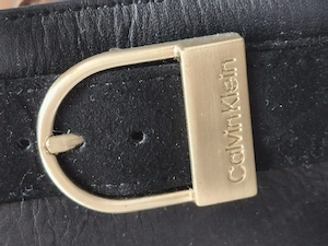 Schwarze Damen-Stiefeletten aus Wildleder und Leder Calvin Klein neu  Bild 4