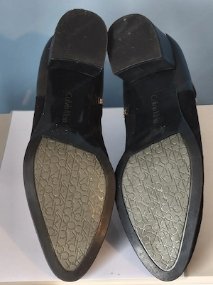 Schwarze Damen-Stiefeletten aus Wildleder und Leder Calvin Klein neu  Bild 5