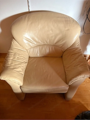 Fauteuil Sessel echt Leder Bild 2
