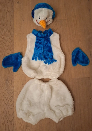 Schneemann Kostüm für Kinder 4-7 Jahre Bild 2